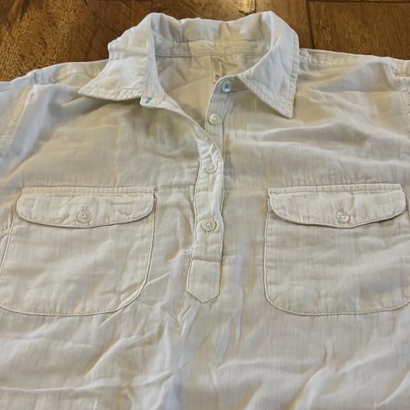 MK Mountain Khakis XL White Cotton Blouse Tunic - Picture 6 of 10